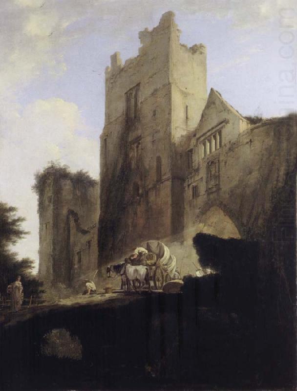 William Hodges View of Part of Ludlow Castle in Shropshire china oil painting image